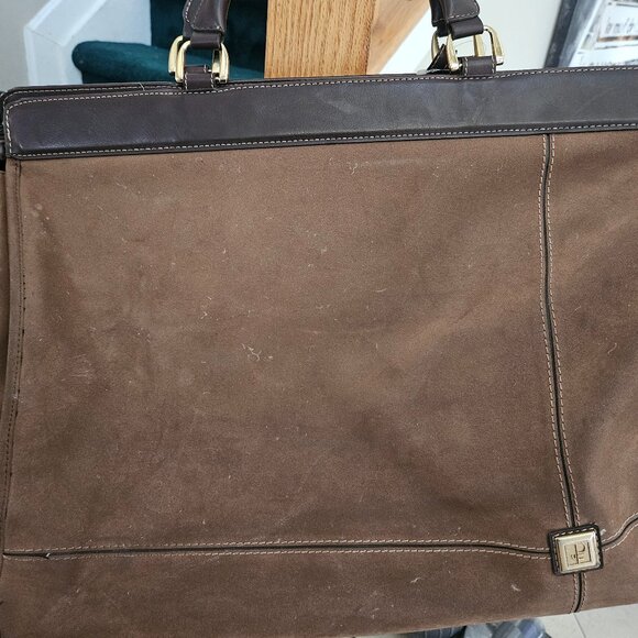 Vintage Diane Von Furstenberg Brown Weekend Travel Bag - Picture 2 of 4